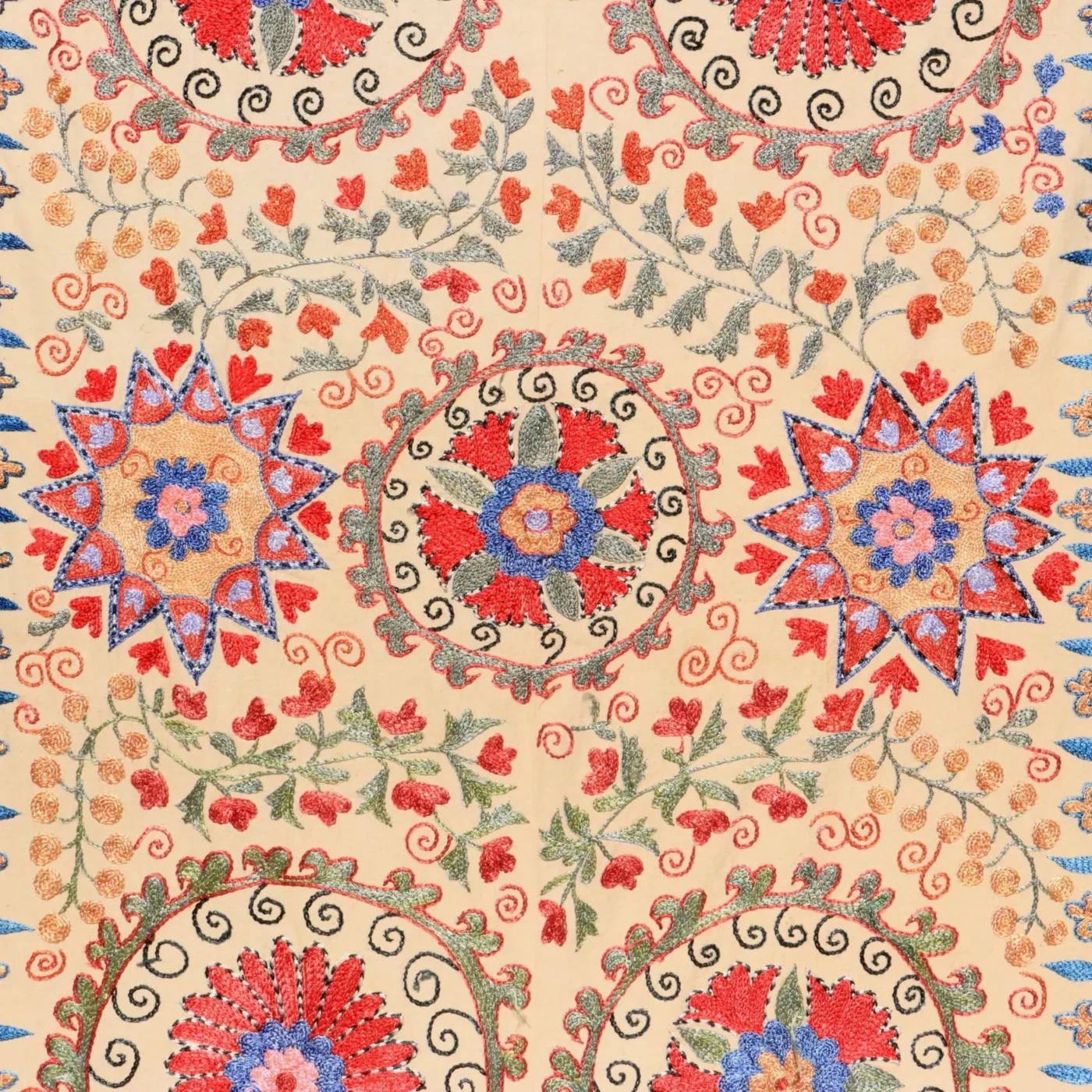 Uzbek handmade embroidery suzani. Bedspread, Bedcover, Wall hanging, Tapestry, Wall decor, Throw, tablecloth.