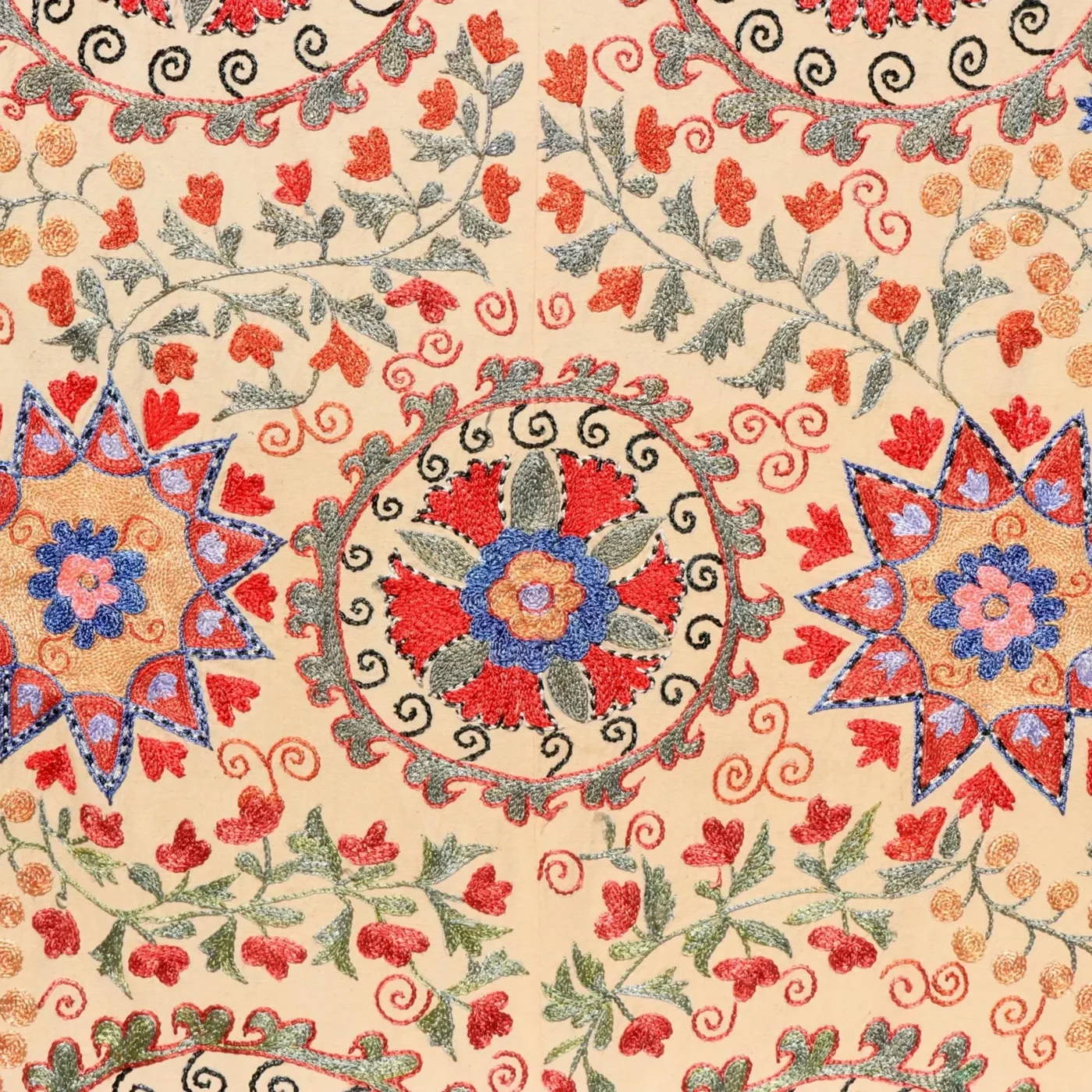 Uzbek handmade embroidery suzani. Bedspread, Bedcover, Wall hanging, Tapestry, Wall decor, Throw, tablecloth.