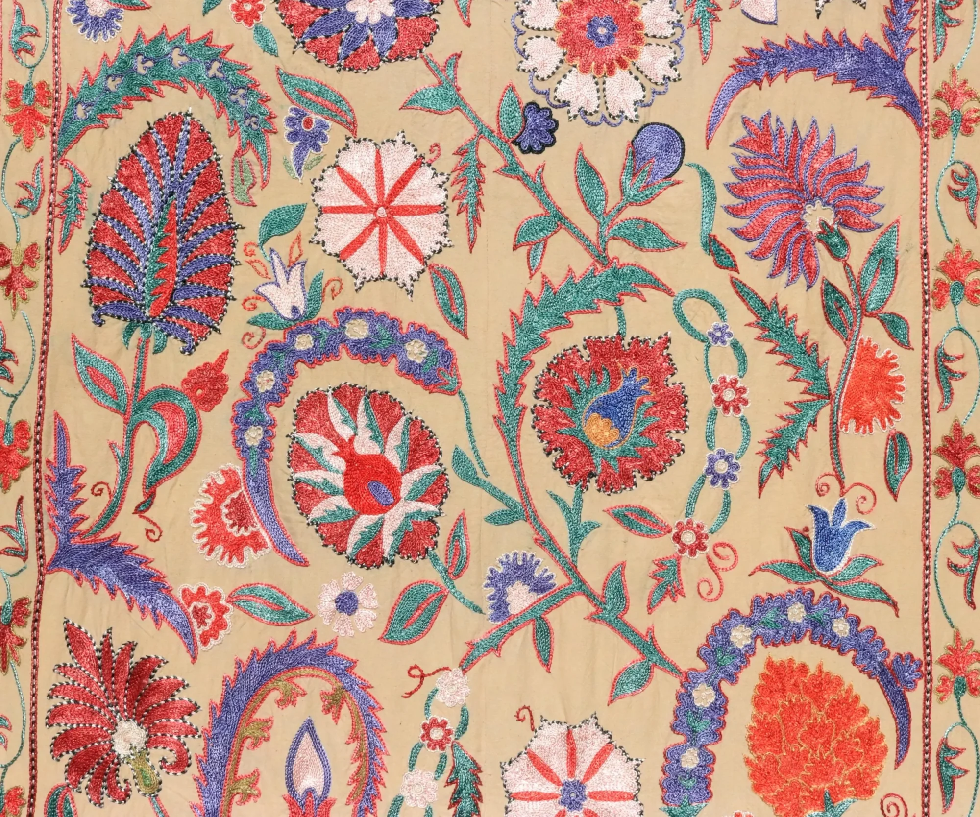 Uzbek handmade embroidery suzani. Bedspread, Bedcover, Wall hanging, Tapestry, Wall decor, Throw, tablecloth.