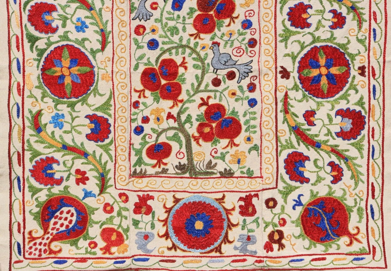Uzbek handmade embroidery suzani. Bedspread, Bedcover, Wall hanging, Tapestry, Wall decor, Throw, tablecloth.