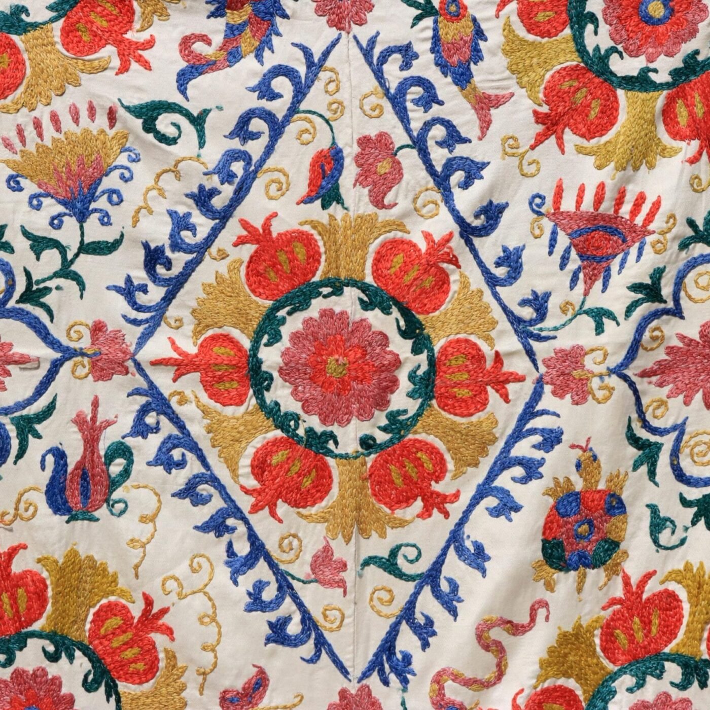 Uzbek handmade embroidery suzani. Bedspread, Bedcover, Wall hanging, Tapestry, Wall decor, Throw, tablecloth.