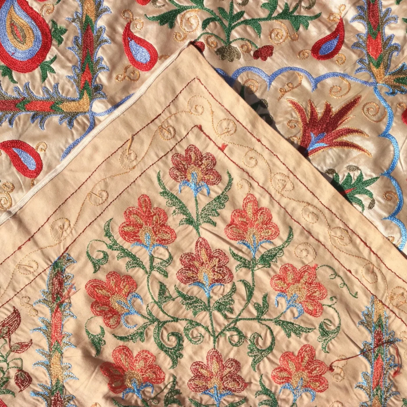 Uzbek handmade embroidery suzani. Bedspread, Bedcover, Wall hanging, Tapestry, Wall decor, Throw, tablecloth.