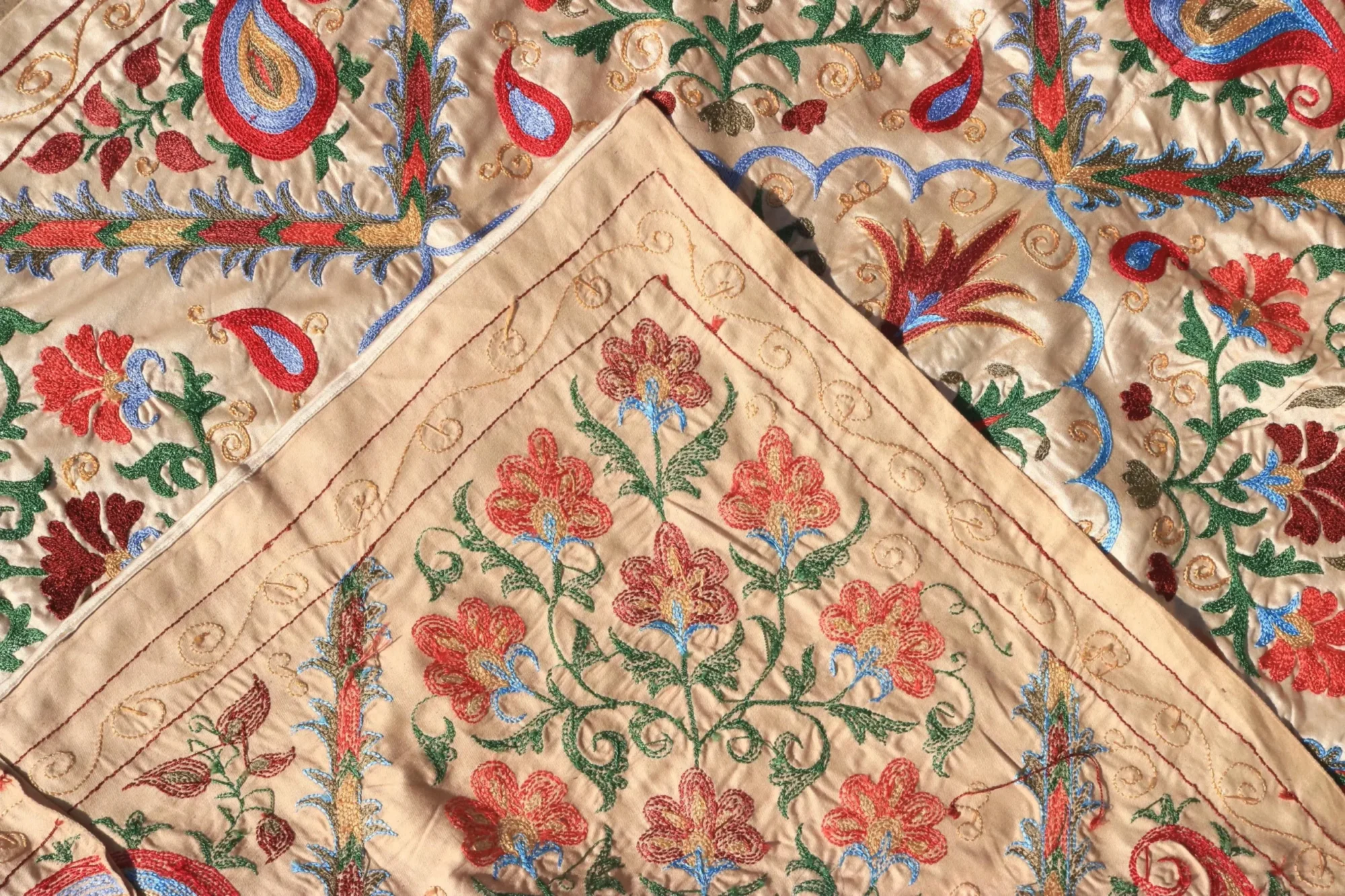 Uzbek handmade embroidery suzani. Bedspread, Bedcover, Wall hanging, Tapestry, Wall decor, Throw, tablecloth.