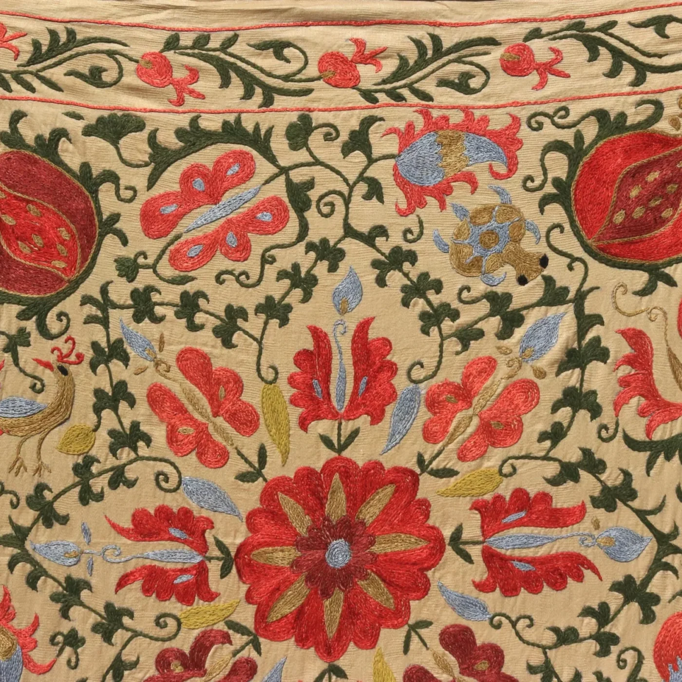 Uzbek handmade embroidery suzani. Bedspread, Bedcover, Wall hanging, Tapestry, Wall decor, Throw, tablecloth.