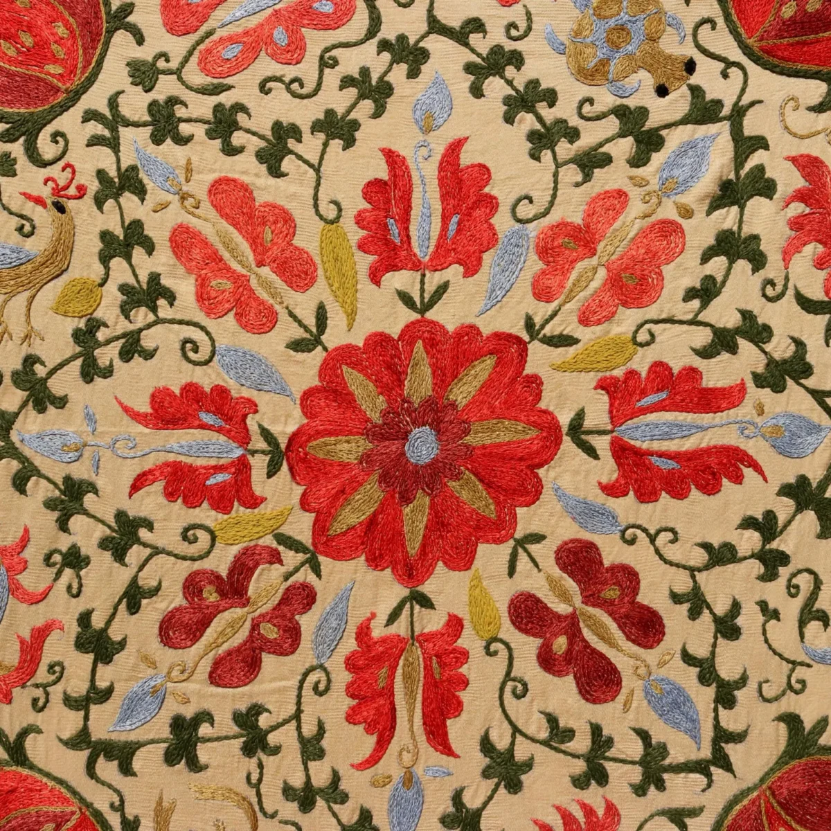 Uzbek handmade embroidery suzani. Bedspread, Bedcover, Wall hanging, Tapestry, Wall decor, Throw, tablecloth.