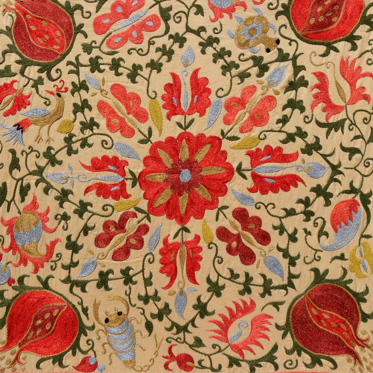 Uzbek handmade embroidery suzani. Bedspread, Bedcover, Wall hanging, Tapestry, Wall decor, Throw, tablecloth.