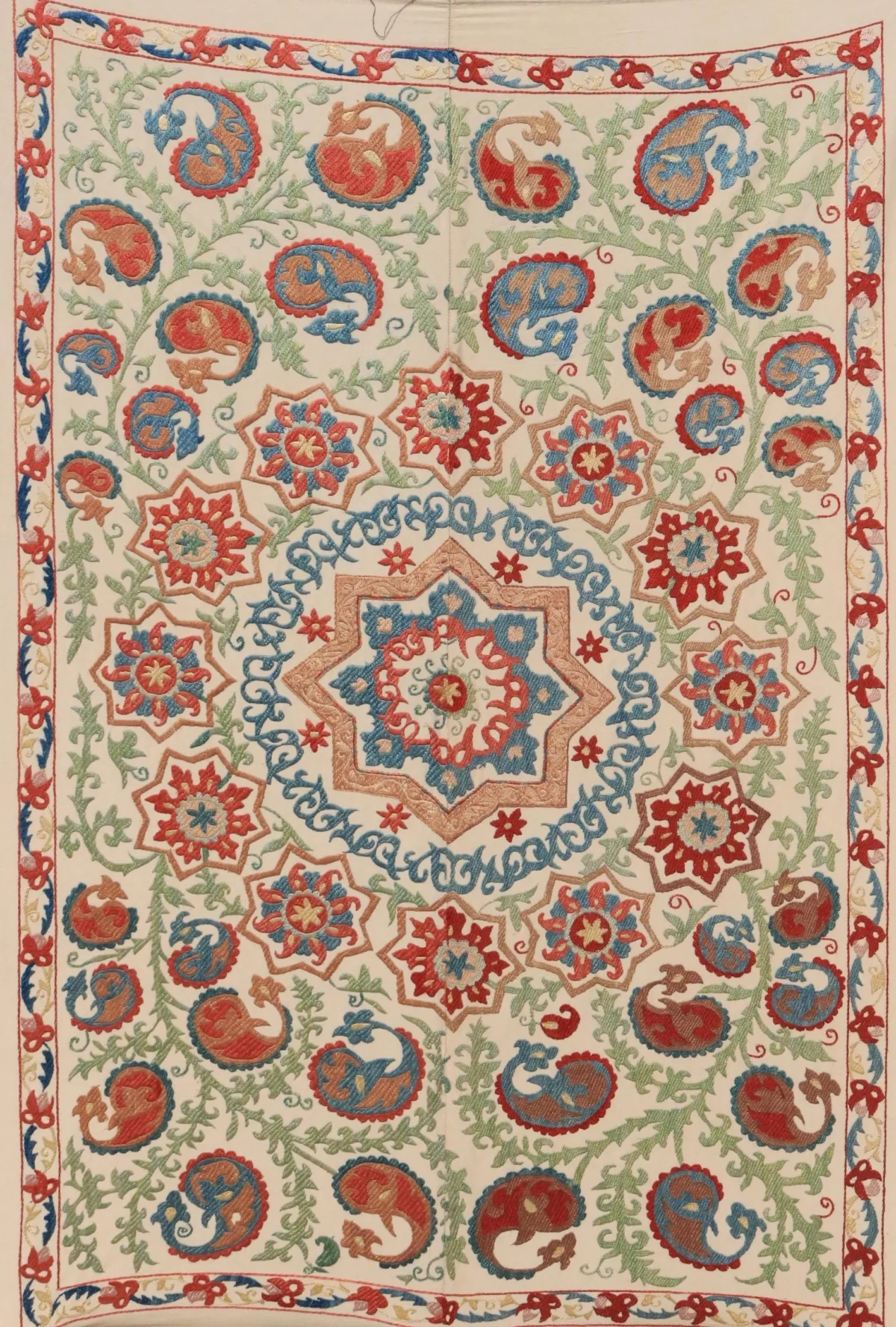 Uzbek handmade embroidery suzani. Bedspread, Bedcover, Wall hanging, Tapestry, Wall decor, Throw, tablecloth.