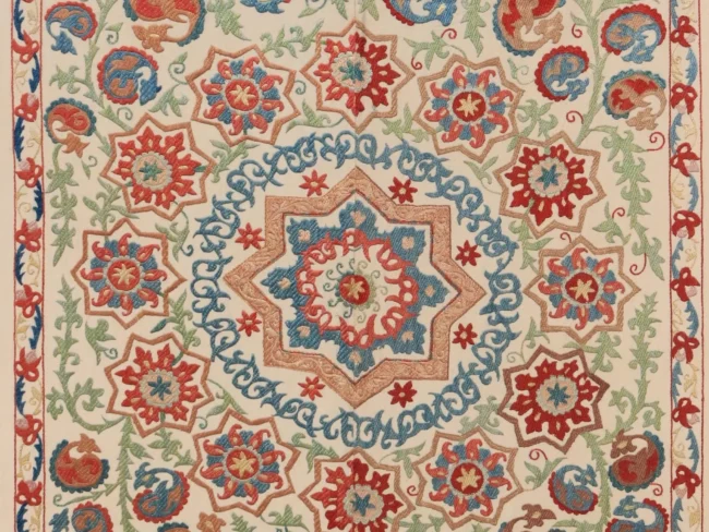 Uzbek handmade embroidery suzani. Bedspread, Bedcover, Wall hanging, Tapestry, Wall decor, Throw, tablecloth.