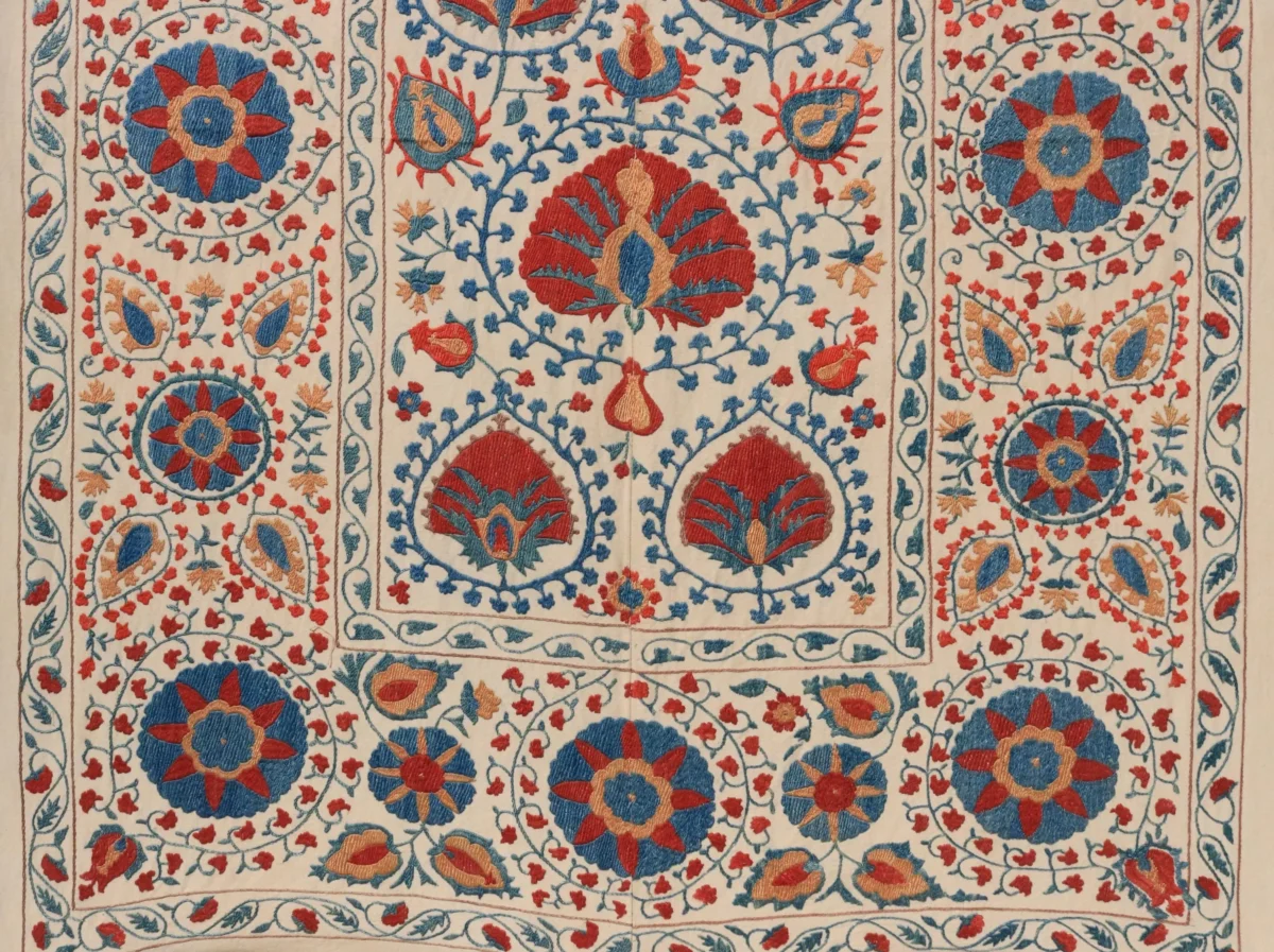 Uzbek handmade embroidery suzani. Bedspread, Bedcover, Wall hanging, Tapestry, Wall decor, Throw, tablecloth.