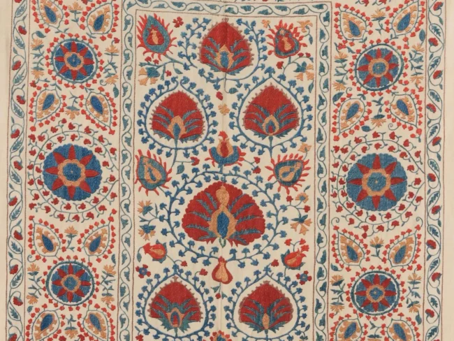 Uzbek handmade embroidery suzani. Bedspread, Bedcover, Wall hanging, Tapestry, Wall decor, Throw, tablecloth.