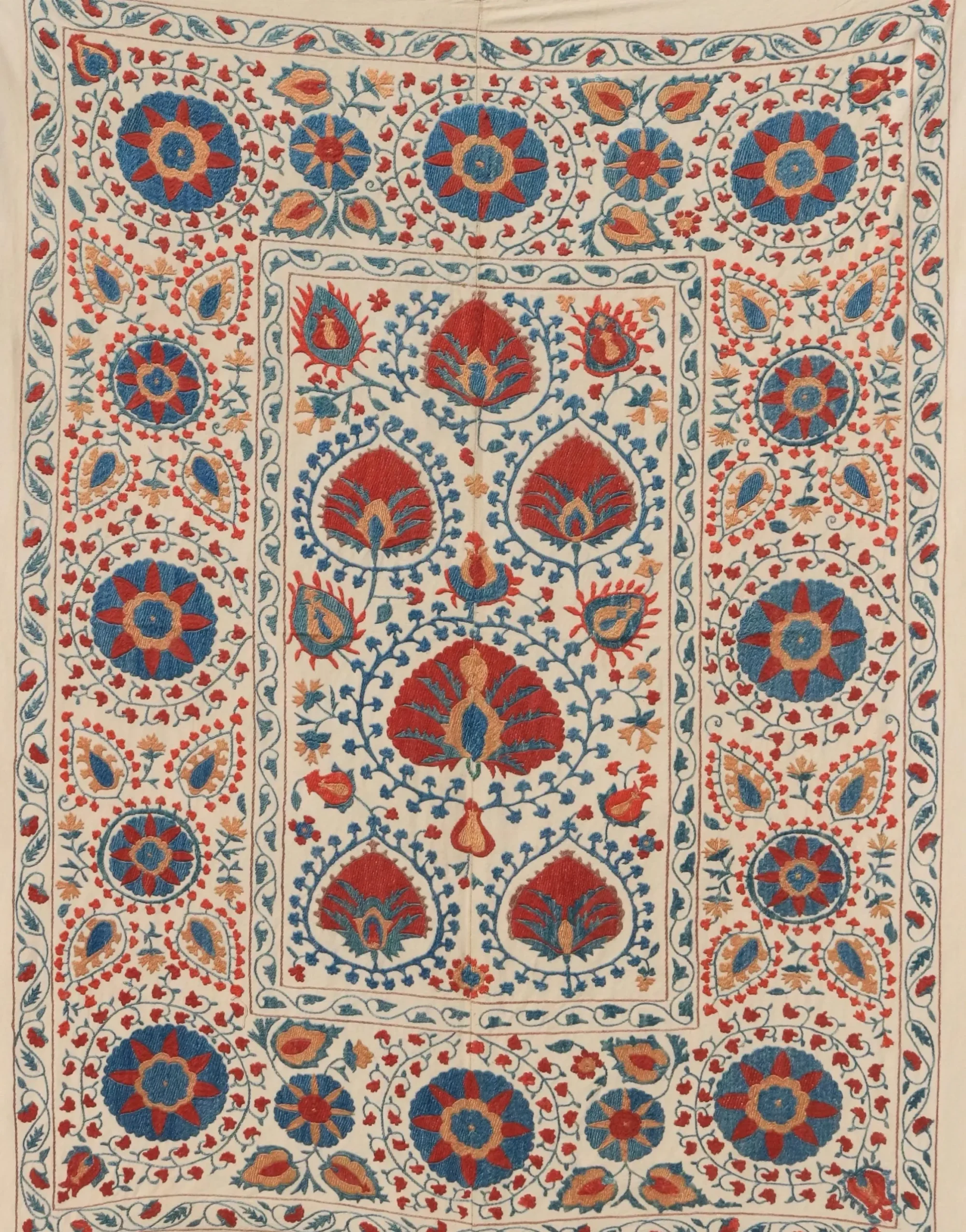 il_fullxfull.6658019951_66rt Uzbek handmade embroidery suzani. Bedspread, Bedcover, Wall hanging, Tapestry, Wall decor, Throw, tablecloth.