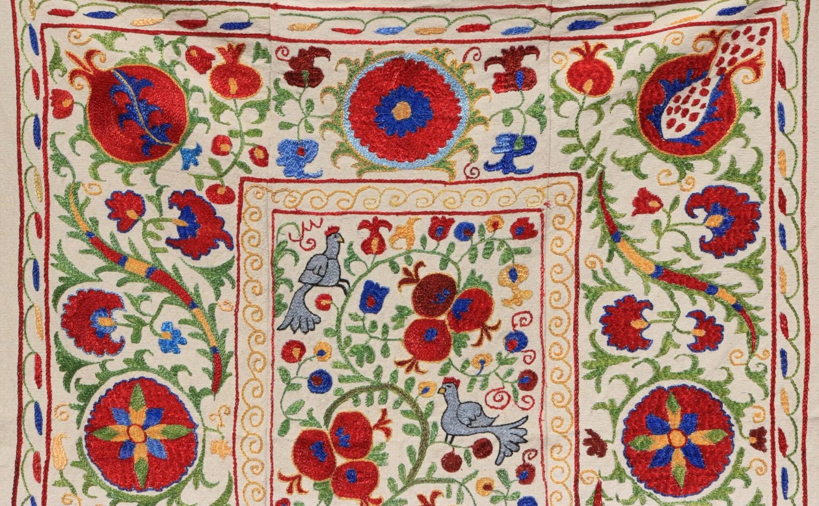 Uzbek handmade embroidery suzani. Bedspread, Bedcover, Wall hanging, Tapestry, Wall decor, Throw, tablecloth.
