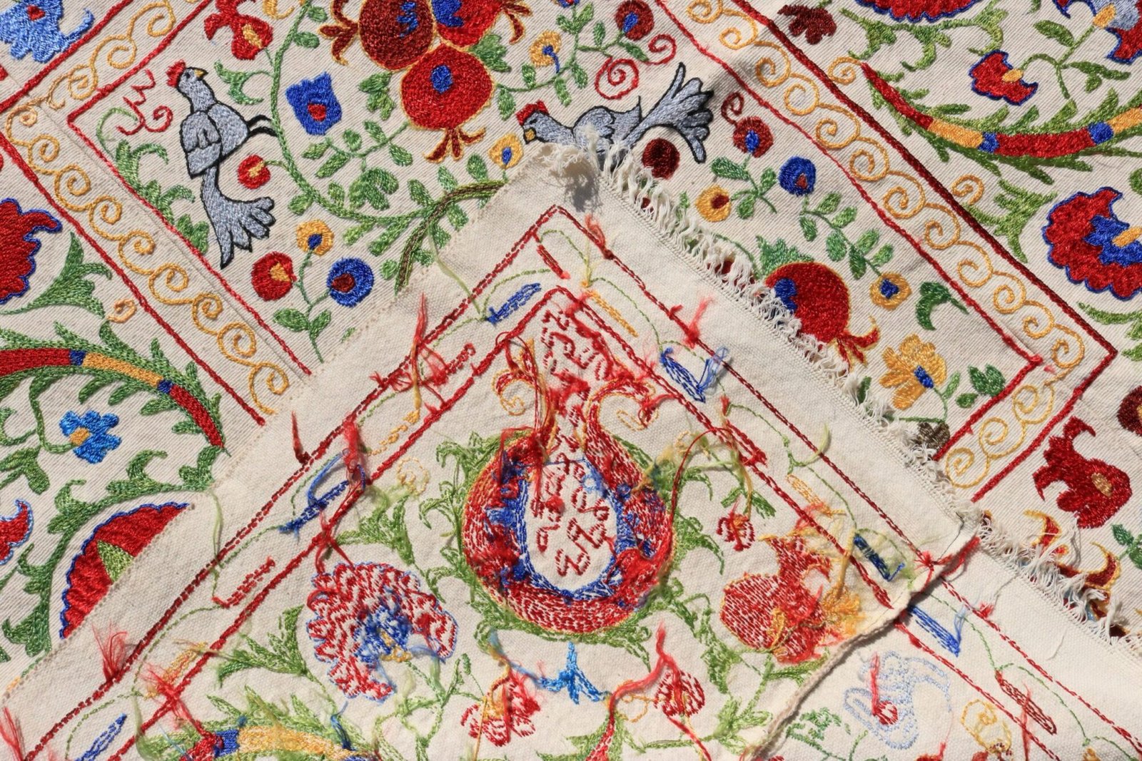 Uzbek handmade embroidery suzani. Bedspread, Bedcover, Wall hanging, Tapestry, Wall decor, Throw, tablecloth.