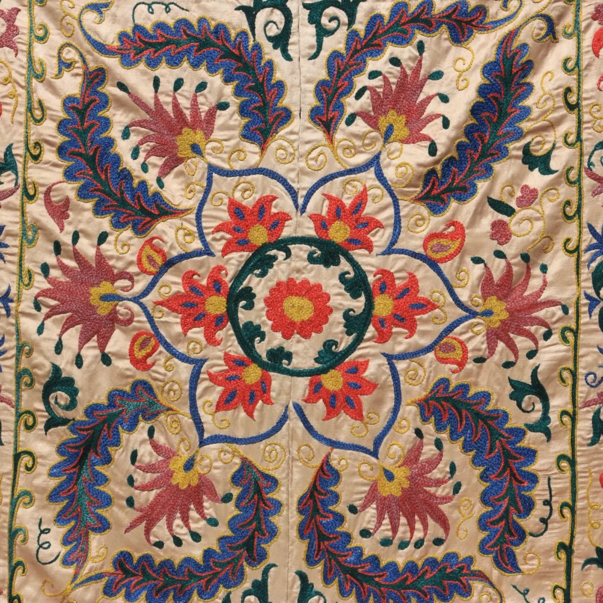 Uzbek handmade embroidery suzani. Bedspread, Bedcover, Wall hanging, Tapestry, Wall decor, Throw, tablecloth.