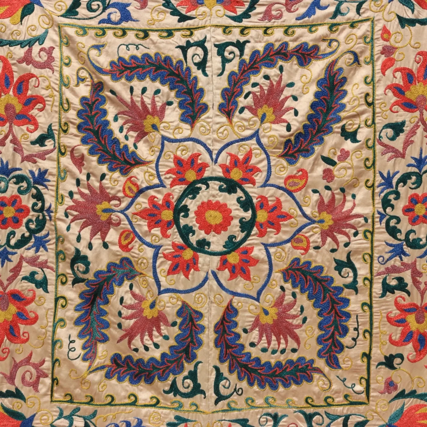 Uzbek handmade embroidery suzani. Bedspread, Bedcover, Wall hanging, Tapestry, Wall decor, Throw, tablecloth.