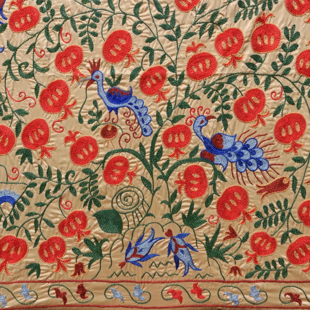 Uzbek handmade embroidery suzani. Bedspread, Bedcover, Wall hanging, Tapestry, Wall decor, Throw, tablecloth.