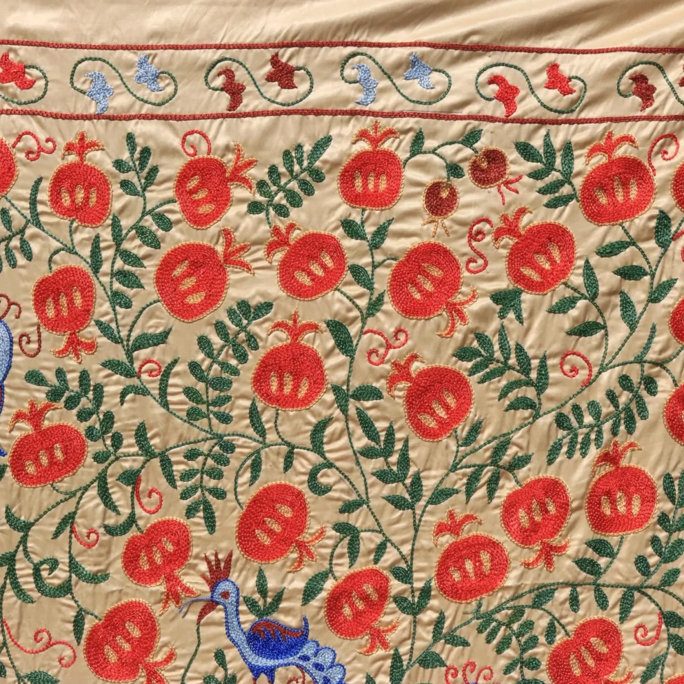 Uzbek handmade embroidery suzani. Bedspread, Bedcover, Wall hanging, Tapestry, Wall decor, Throw, tablecloth.