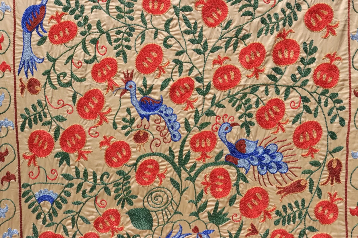 Uzbek handmade embroidery suzani. Bedspread, Bedcover, Wall hanging, Tapestry, Wall decor, Throw, tablecloth.