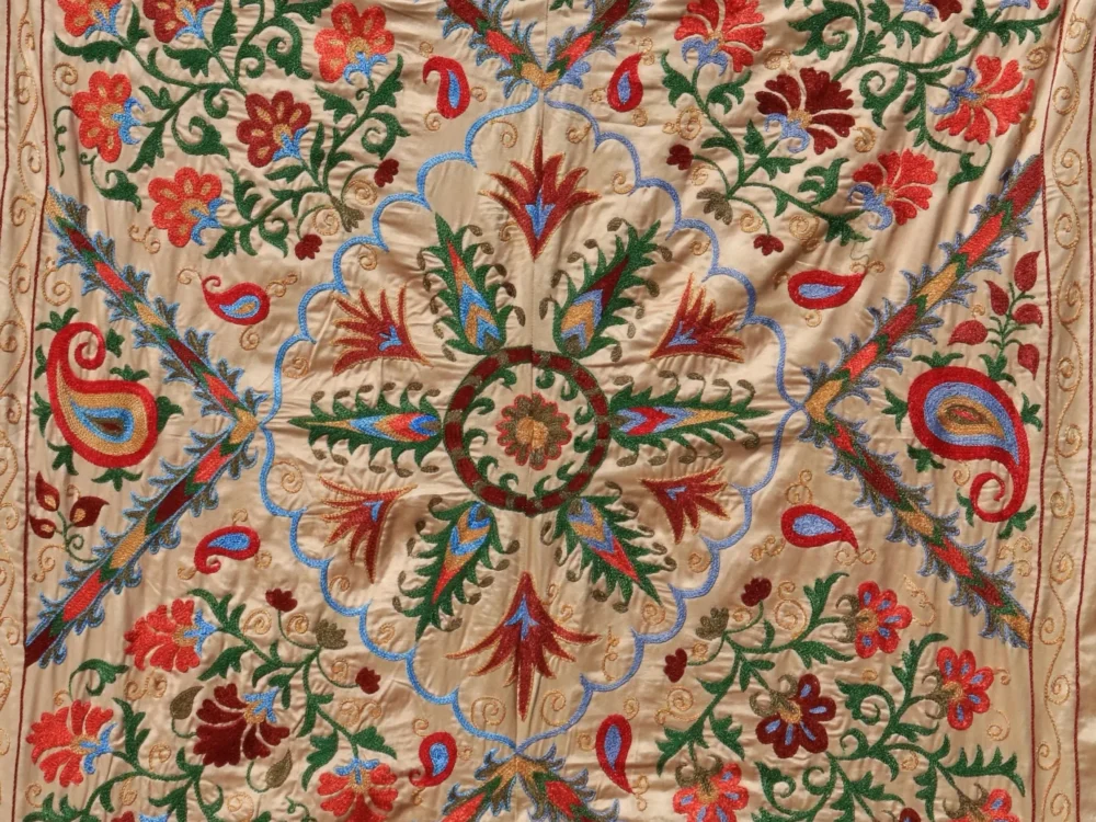 il_fullxfull.6705405497_dqhf Uzbek handmade embroidery suzani. Bedspread, Bedcover, Wall hanging, Tapestry, Wall decor, Throw, tablecloth.
