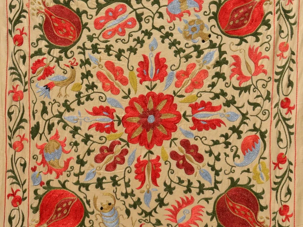 il_fullxfull.6705411613_ee9w Uzbek handmade embroidery suzani. Bedspread, Bedcover, Wall hanging, Tapestry, Wall decor, Throw, tablecloth.