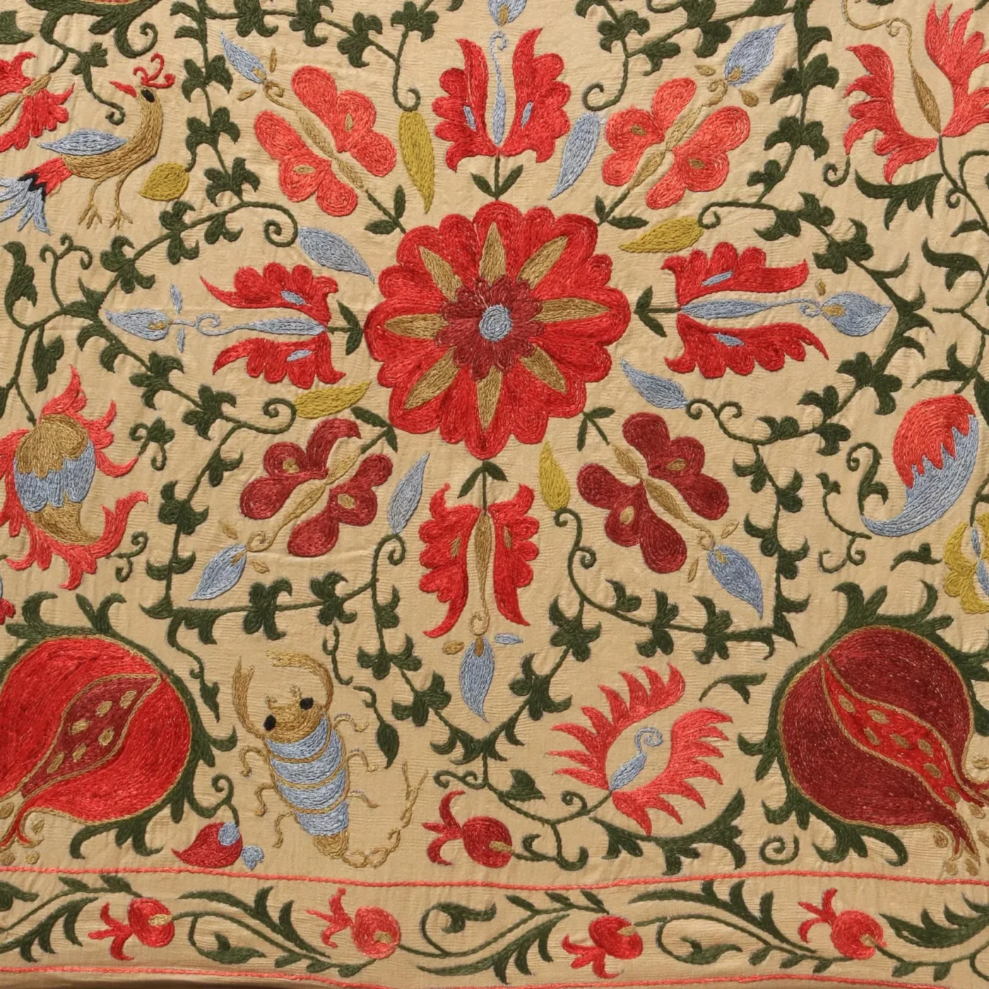 Uzbek handmade embroidery suzani. Bedspread, Bedcover, Wall hanging, Tapestry, Wall decor, Throw, tablecloth.