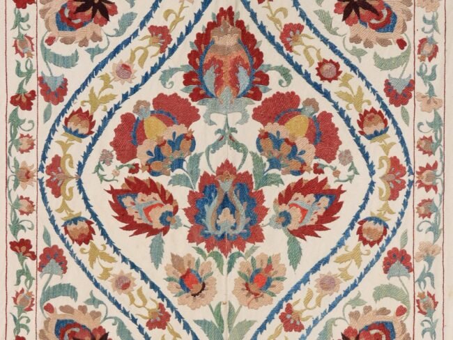Uzbek handmade embroidery suzani. Bedspread, Bedcover, Wall hanging, Tapestry, Wall decor, Throw, tablecloth.