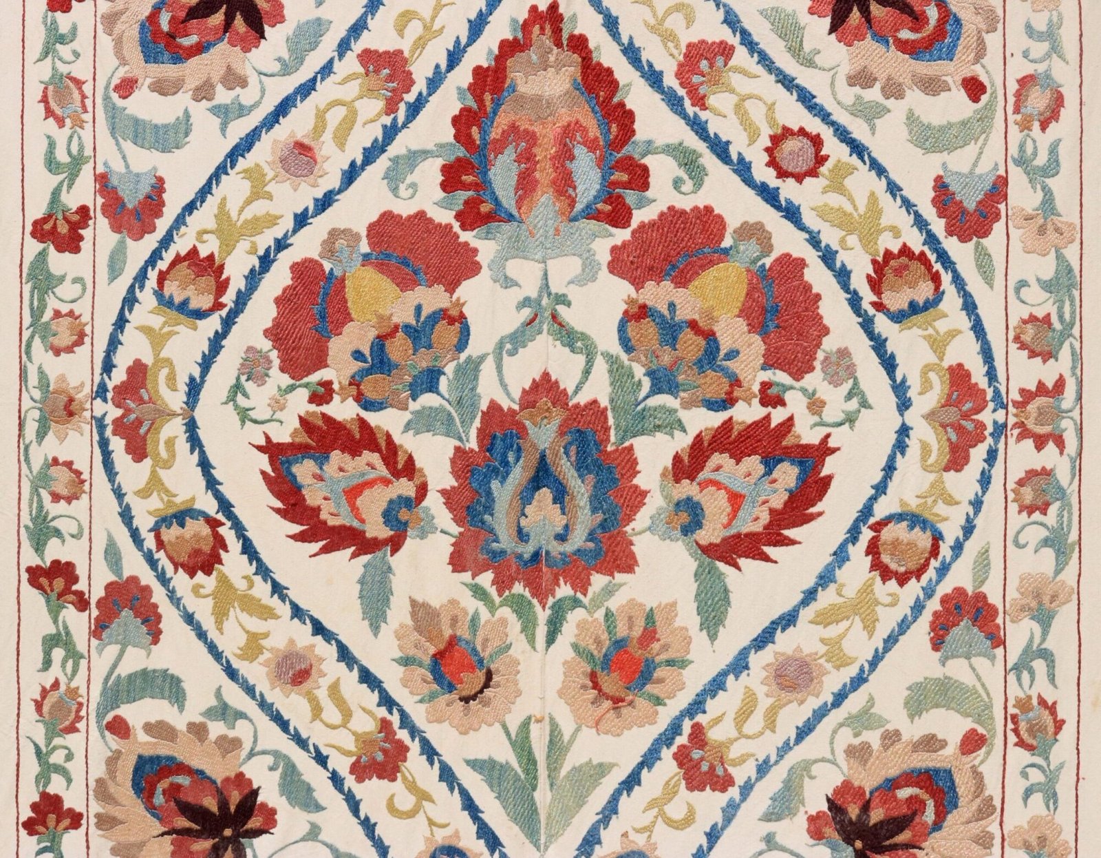 Uzbek handmade embroidery suzani. Bedspread, Bedcover, Wall hanging, Tapestry, Wall decor, Throw, tablecloth.