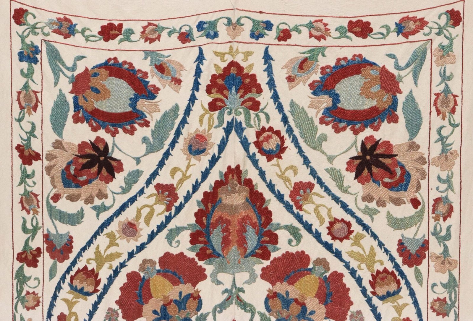 Uzbek handmade embroidery suzani. Bedspread, Bedcover, Wall hanging, Tapestry, Wall decor, Throw, tablecloth.