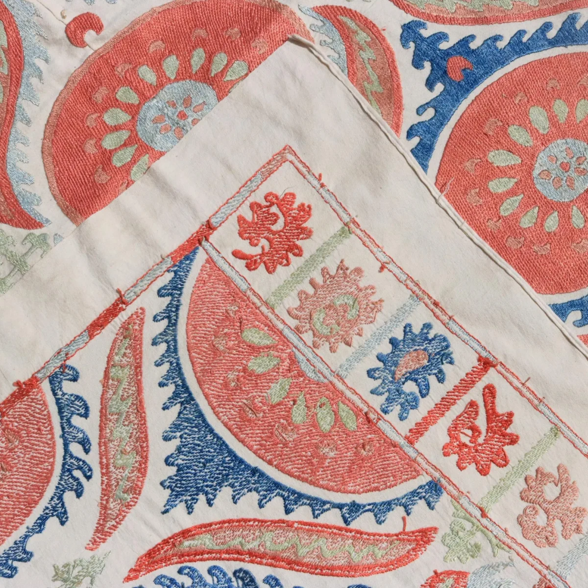 Uzbek handmade embroidery suzani. Bedspread, Bedcover, Wall hanging, Tapestry, Wall decor, Throw, tablecloth.