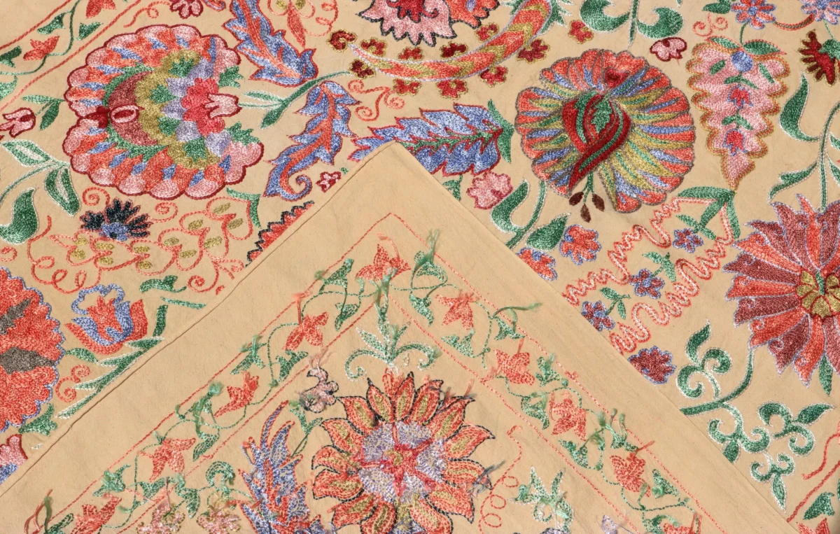 Uzbek handmade embroidery suzani. Bedspread, Bedcover, Wall hanging, Tapestry, Wall decor, Throw, tablecloth.