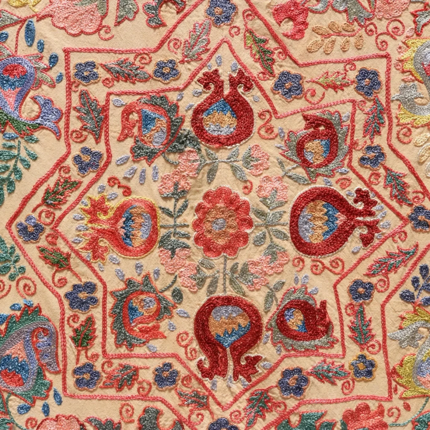 Uzbek handmade embroidery suzani. Bedspread, Bedcover, Wall hanging, Tapestry, Wall decor, Throw, tablecloth.