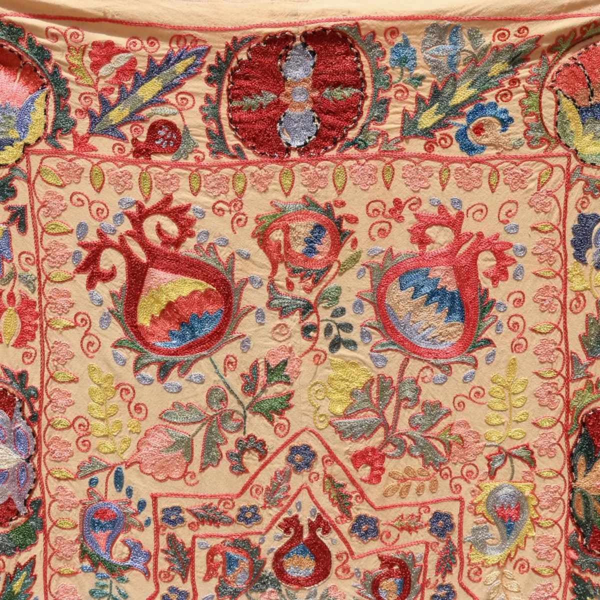 Uzbek handmade embroidery suzani. Bedspread, Bedcover, Wall hanging, Tapestry, Wall decor, Throw, tablecloth.