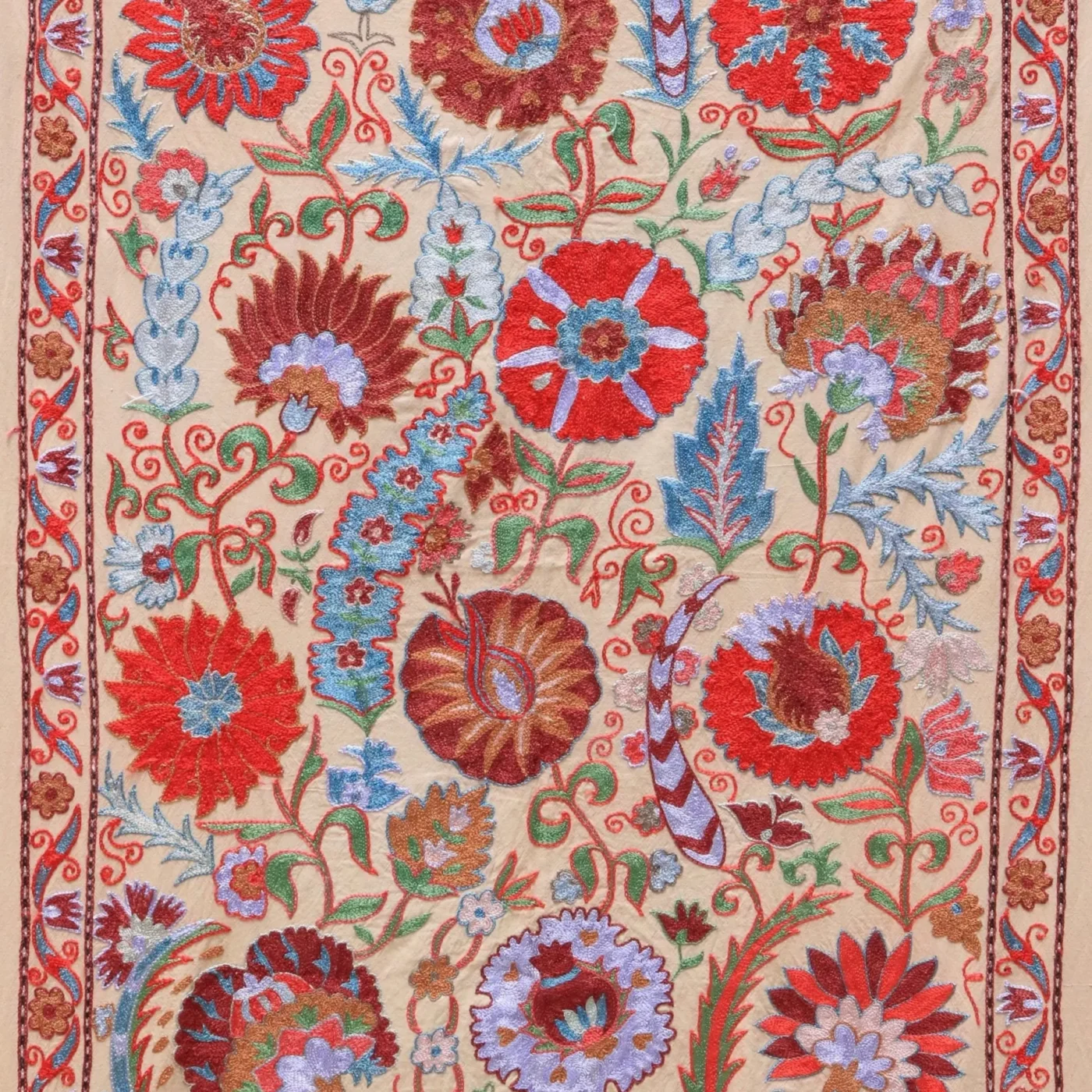 Uzbek handmade embroidery suzani. Bedspread, Bedcover, Wall hanging, Tapestry, Wall decor, Throw, tablecloth.