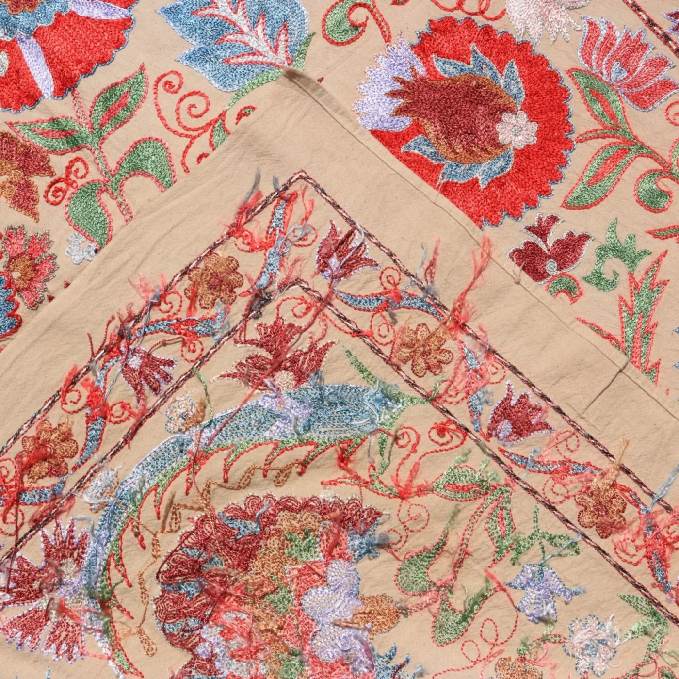 Uzbek handmade embroidery suzani. Bedspread, Bedcover, Wall hanging, Tapestry, Wall decor, Throw, tablecloth.