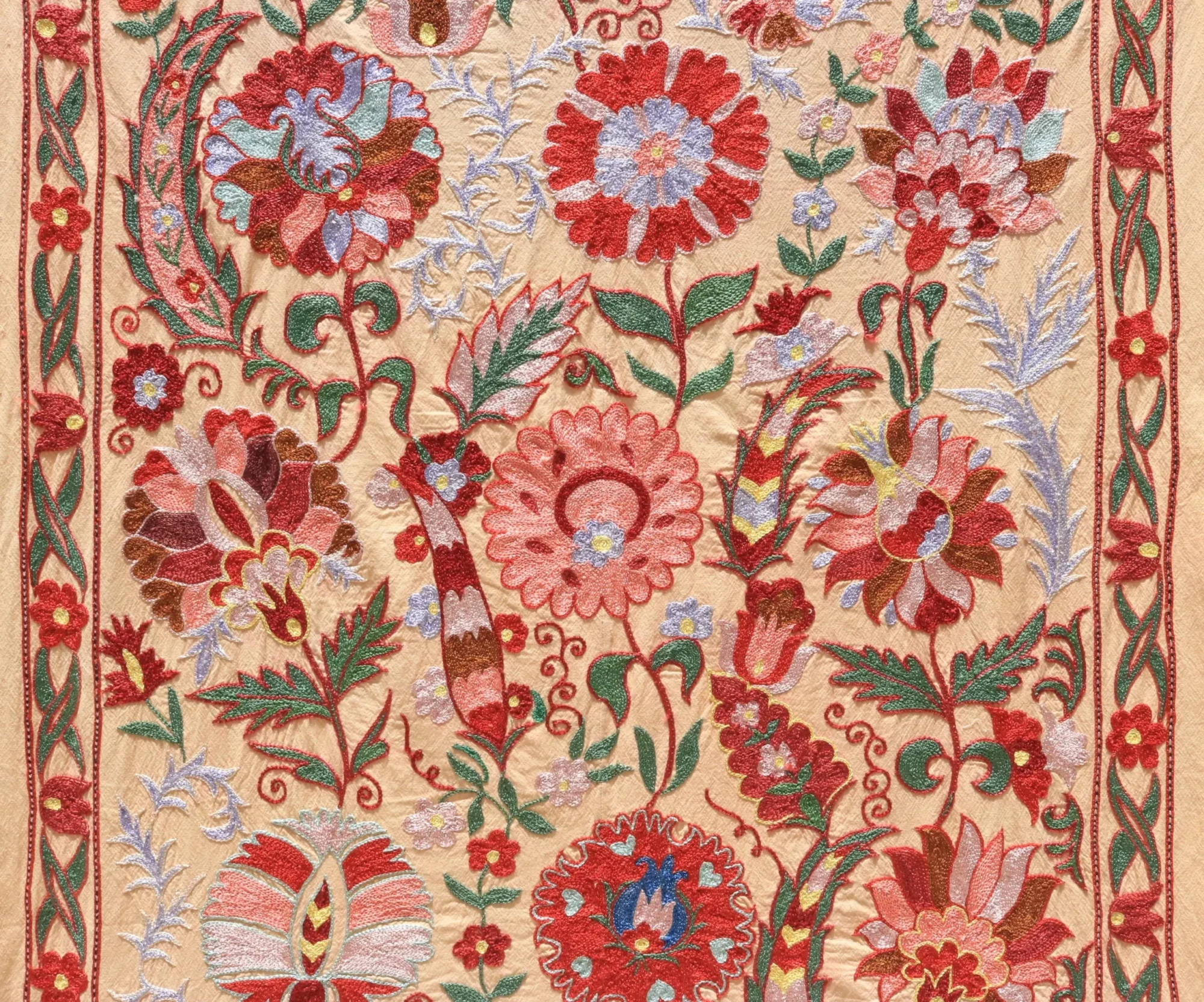 Uzbek handmade embroidery suzani. Bedspread, Bedcover, Wall hanging, Tapestry, Wall decor, Throw, tablecloth.