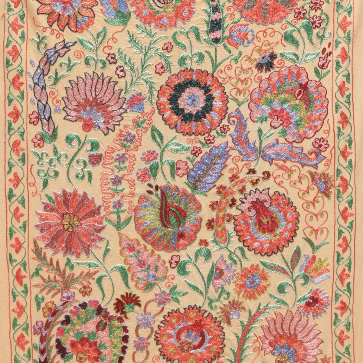 Uzbek handmade embroidery suzani. Bedspread, Bedcover, Wall hanging, Tapestry, Wall decor, Throw, tablecloth.