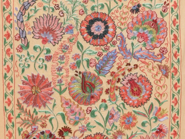 Uzbek handmade embroidery suzani. Bedspread, Bedcover, Wall hanging, Tapestry, Wall decor, Throw, tablecloth.
