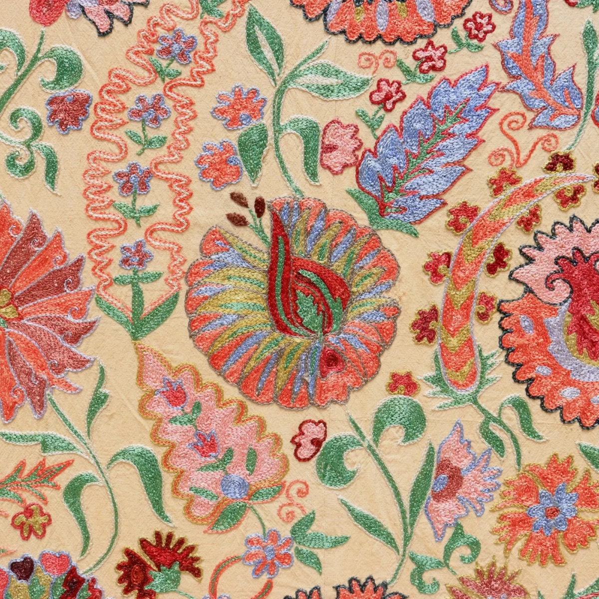Uzbek handmade embroidery suzani. Bedspread, Bedcover, Wall hanging, Tapestry, Wall decor, Throw, tablecloth.