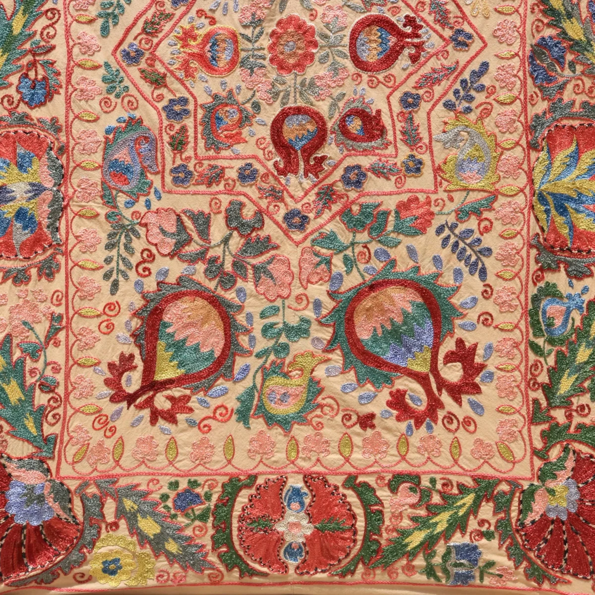 Uzbek handmade embroidery suzani. Bedspread, Bedcover, Wall hanging, Tapestry, Wall decor, Throw, tablecloth.