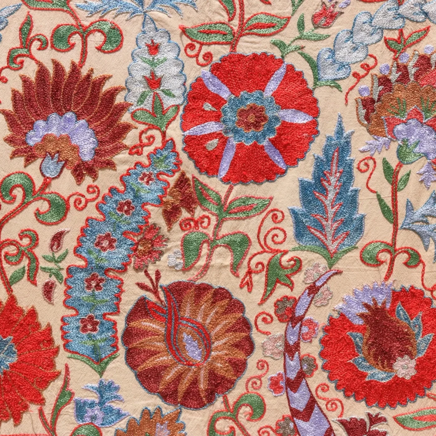 Uzbek handmade embroidery suzani. Bedspread, Bedcover, Wall hanging, Tapestry, Wall decor, Throw, tablecloth.