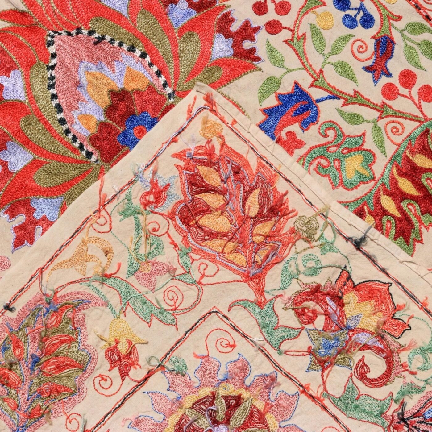 Uzbek handmade embroidery suzani. Bedspread, Bedcover, Wall hanging, Tapestry, Wall decor, Throw, tablecloth.