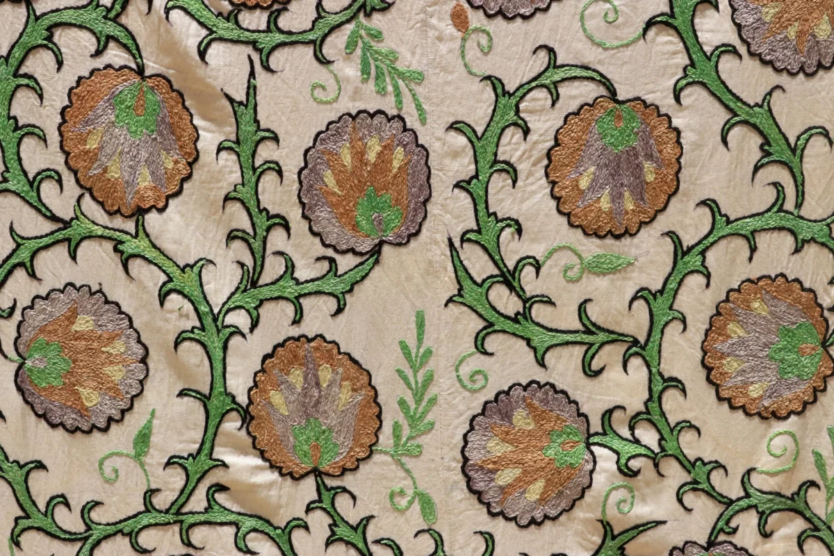 Uzbek handmade embroidery suzani. Bedspread, Bedcover, Wall hanging, Tapestry, Wall decor, Throw, tablecloth.