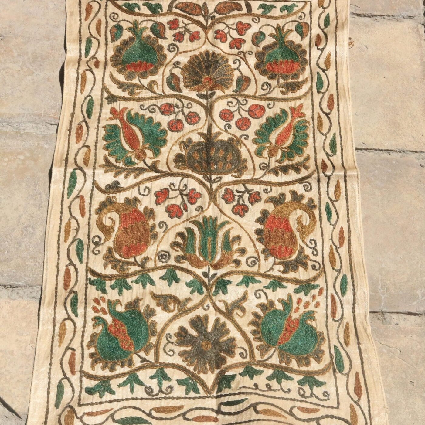 Uzbek handmade embroidery suzani. Bedspread, Bedcover, Wall hanging, Tapestry, Wall decor, Throw, tablecloth.