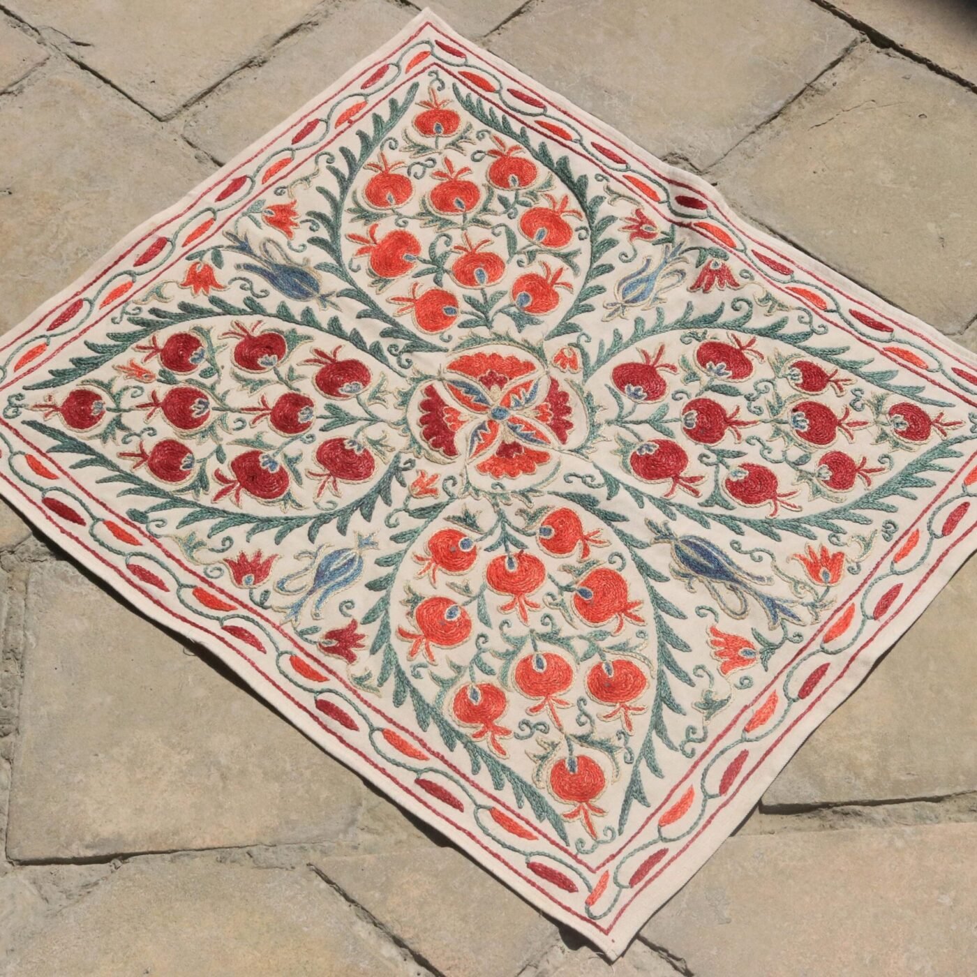 Uzbek handmade embroidery suzani. Bedspread, Bedcover, Wall hanging, Tapestry, Wall decor, Throw, tablecloth.