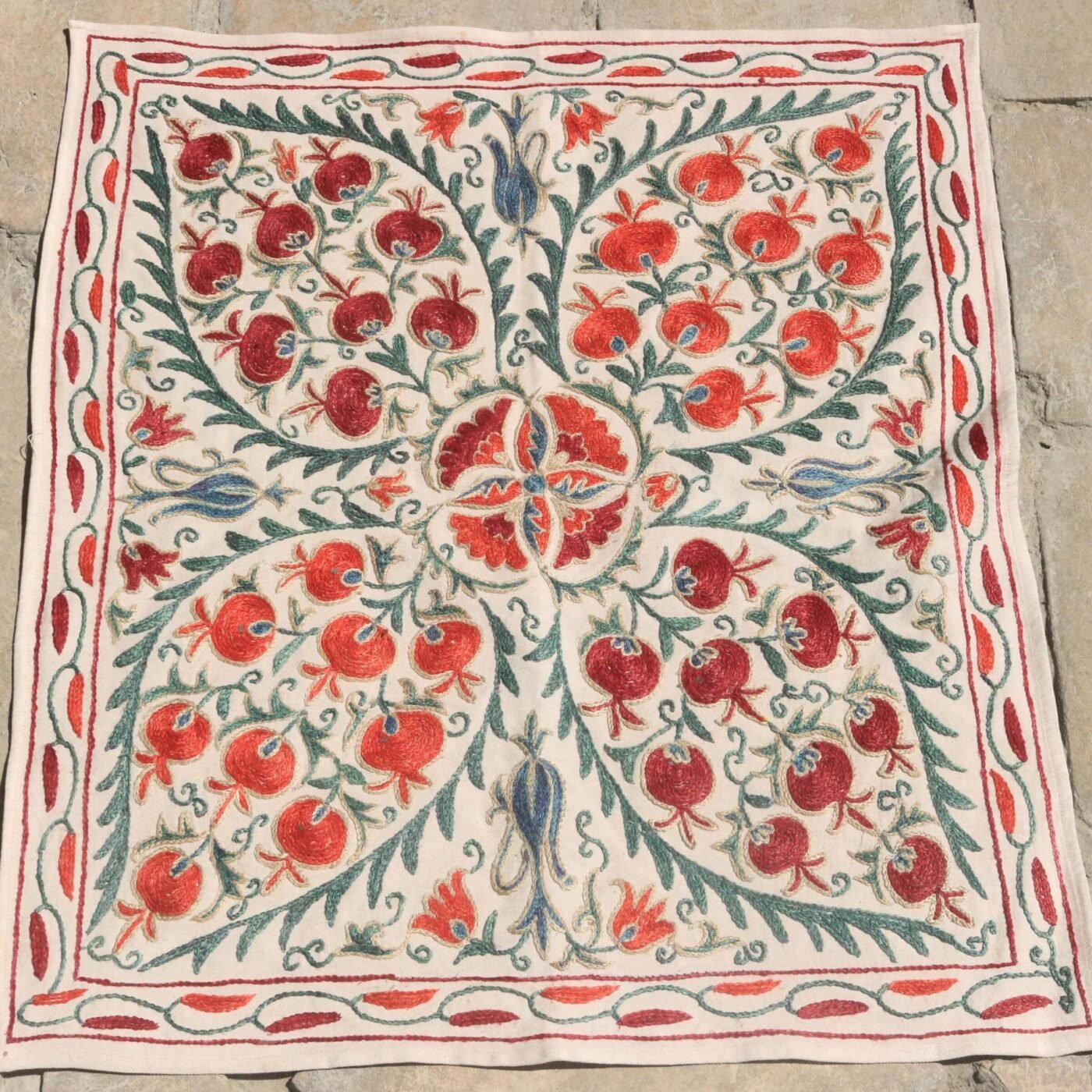 Uzbek handmade embroidery suzani. Bedspread, Bedcover, Wall hanging, Tapestry, Wall decor, Throw, tablecloth.