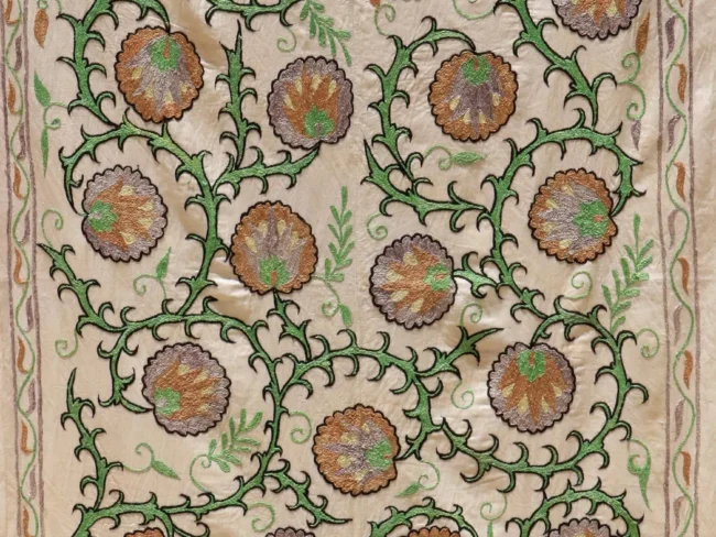 Uzbek handmade embroidery suzani. Bedspread, Bedcover, Wall hanging, Tapestry, Wall decor, Throw, tablecloth.