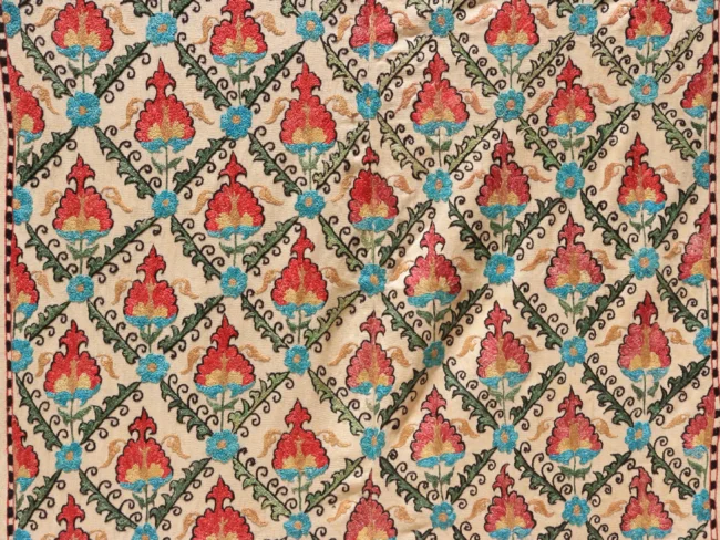 Uzbek handmade embroidery suzani. Bedspread, Bedcover, Wall hanging, Tapestry, Wall decor, Throw, tablecloth.