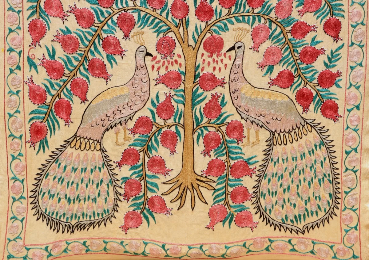 Uzbek handmade embroidery suzani. Bedspread, Bedcover, Wall hanging, Tapestry, Wall decor, Throw, tablecloth.