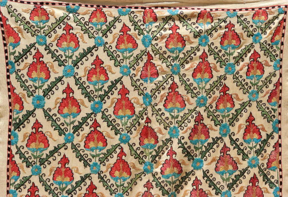 Uzbek handmade embroidery suzani. Bedspread, Bedcover, Wall hanging, Tapestry, Wall decor, Throw, tablecloth.