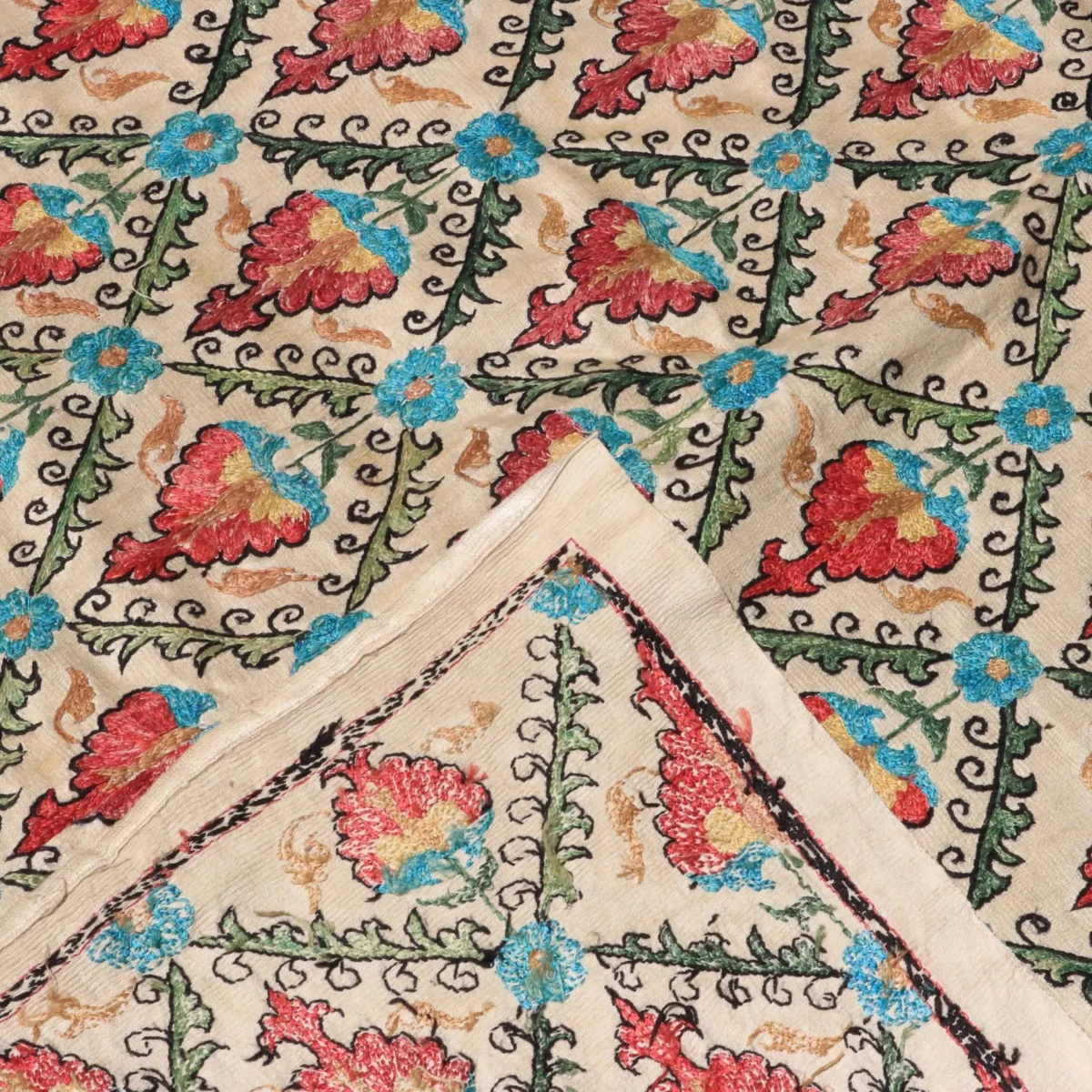 Uzbek handmade embroidery suzani. Bedspread, Bedcover, Wall hanging, Tapestry, Wall decor, Throw, tablecloth.